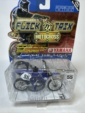 Flick Trip Motocross Diecast  #55 Yamaha Finger  Dirt Bike New In Pkg 2000 picture