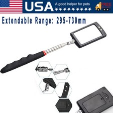 Inspection Mirror LED Lighted Mechanic Telescoping illuminate Swivel Extendable picture