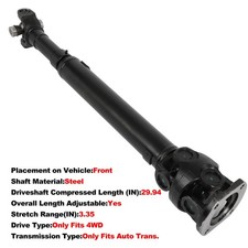 Front Driveshaft For Dodge Ram 1500 00-01 2500 3500 00-02 938-157 4WD Automatic picture