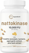Nattokinase 10,000 FU per Serving (Natural Natto Extract), 240 Vegetarian Capsul picture
