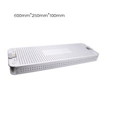 1pc Instruments Sterilization Tray Case Disinfection Box Aluminium，60*25*10cm picture