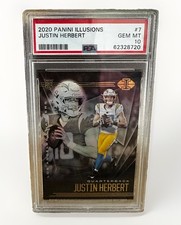 2020 Panini Illusions--Justin Herbert RC Rookie PSA 10 Chargers picture
