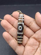 Blessed Tibetan One  Eyes Dzi Bead Agate Taiwan Handmade Amulet picture