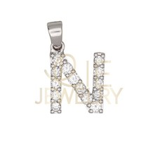 10K White Gold 0.5 CTW Lab Grown Diamond Fashion Initial 