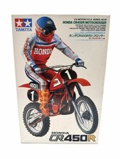Tamiya Honda CR450R 1/12 Motocross Motorcycle Model Kit Off Road Bike NO DECALS picture