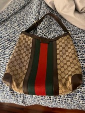 Authentic Gucci Abbey D-Ring Tote Bag Brown GG Canvas Large Shoulder Purse picture