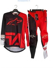 Alpinestars Supertech Scenz 2026 Motocross Jersey Pants Combo Red Black Yellow picture