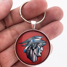 Vintage Mercury Merc Man Badge Emblem Logo Reproduction Keychain picture