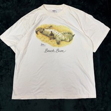Vintage Murina Bob Harrison Beach Bum Cat Graphic Tee XXL picture