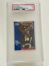 1991-92 Fleer - David Robinson #187 3d Acrylic PSA GRADED SLAB RARE REDEMPTION picture