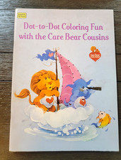 Vintage 1985 Care Bear Cousins Dot-to-Dot Coloring Fun Activity Book picture