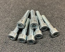 M10 -1.5 x 50mm Zinc plated steel Allen head hex socket head bolts 8 pcs picture