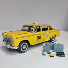 Franklin Mint Precision Diecast New York City Yellow Checker Taxi Cab 1:24 picture