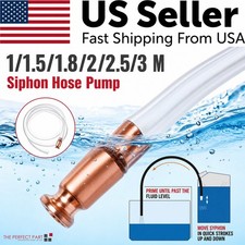 Deluxe Siphon Hose Pump Self Priming Jiggler Shaker Transfer Fuel Water Oil Gas picture