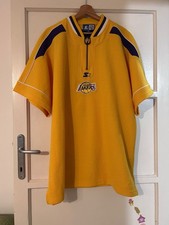 Vintage Starter NBA Authentics TEAM ISSUED Los Angeles Lakers Shooting Polo XL picture