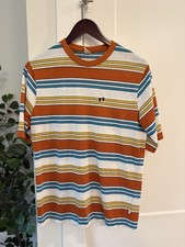 Vintage 60s Hang Ten Surf T Shirt Hawaii Mod Hippie Striped Tee Mid Century picture