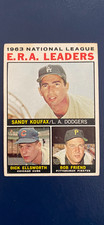 1964 Topps - NL ERA Leaders Koufax, Friend,  Ellsworth #1 Low Grade (Crease) picture