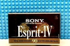 SONY  ESPRIT  IV   90  1992 EUROPE  TYPE I  BLANK CASSETTE TAPE (1) (SEALED) picture