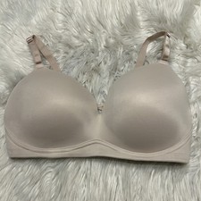 Torrid 38DDD Bra Beige Dream Wire Free Push Up Back Closure Wireless Stretch picture