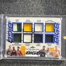 2025 Leaf In the Game Used Patch Big 8 Bird Magic Dr J Giannis Curry +3 8/25🍀🔥 picture