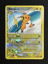 Pokemon 2009 Raichu Reverse Holo Cracked Ice 3/17 HP picture