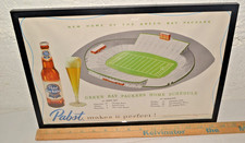 ORIGINAL 1957 FRAMED PRINT NEW CITY STADIUM LAMBEAU FIELD GREEN BAY PACKERS picture