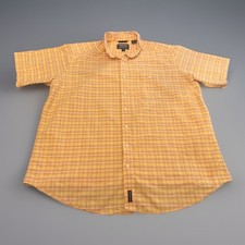 Panhandle Slim Shirt Orange Check ROUGH STOCK Western Cowboy Rodeo Cowboys 2XL picture