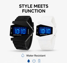 Reloj Para Hombre Mujer LED Luz Digital Pulsera de Silicone Moda Deporte Lujo picture
