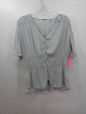 Pre-Owned Elie Tahari Blue Size Medium Blouse picture