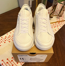 OOFOS OOmG+ Club Women's White Lace-Up Comfort Sneakers US 11 picture
