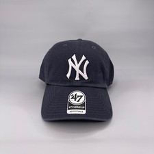 47 BRAND Officially Licensed Yankees Clean Up Adjustable Hat Cap MLB Unisex Navy picture