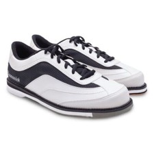 Brunswick Rampage White/Black Mens Right Handed Bowling Shoes picture