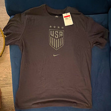 Nike The Nike Tee USA National Team Soccer T Shirt Mens Size L Black picture