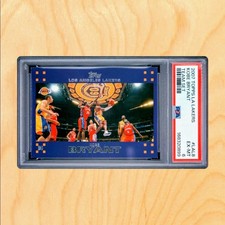 2007 TOPPS KOBE BRYANT PSA 6 LAKERS 60TH ANNIVERSARY PURPLE SSP LAL8 NO PSA 10  picture