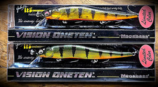 Megabass Vision Oneten 110 Great Lakes Perch 2-PACK Both Models Exclusive Colors picture