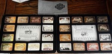 Harley-Davidson 90th Anniversary 1903-1993 Bar Set w/ Case & Certificates picture