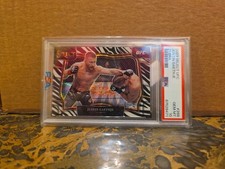 2023 Select UFC Justin Gaethje ZEBRA Octagonside PSA 10 / POP 1 picture