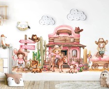 Desert Cowgirl Adventure Cactus Horses - Girls' Room Decor - BR462 picture