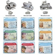 50 Sets Tubos bucales Dental Orthodontic Buccal Tubes 1st 2nd Molar Roth MBT 022 picture