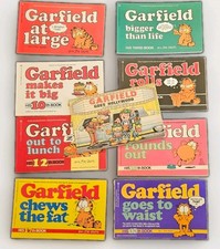 Vintage 1980's Garfield Comic Strip Books by Jim Davis Lot of 9 1st Edition picture