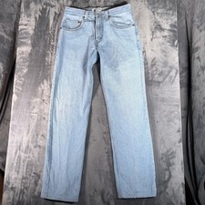 Vintage Levi's 505 Jeans Men's 30x31 Blue Straight Leg Distressed USA Denim Y2K picture