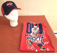 Washington Capitals NHL Red Medium Alex Ovechkin #8 The Great Eight Shirt & Cap  picture