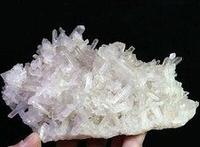 1.61lb Natural Beautiful White Quartz Crystal Cluster Point Mineral Specimen picture