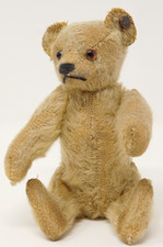 VTG 1910-1933 10cm/15cm Steiff #5310 TEDDY BEAR Blonde Mohair Bear Long F Button picture