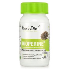 Piperine 95% Bioperine Black Pepper Extract Capsules Boosts Turmeric Absorption picture