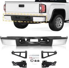 Rear Step Bumper Assembly Compatible With 2007-2013 Chevy Silverado 1500 & GMC S picture