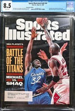 Michael Jordan Shaq Sports Illustrated 5/22/1995 CGC 8.5 White Pages picture