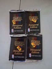 1990-91 Skybox Inaugural Edition NBA Basketball Cards four (4) Packs - Unopened picture
