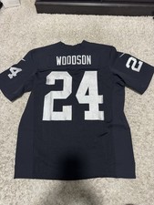 Nike Oakland Raiders Vintage Charles Woodson Elite Jersey Size 44 picture