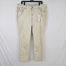 Torrid Sophia Skinny Stretch Denim Jeans Blushed Out Off-White Blue 16 NWT picture